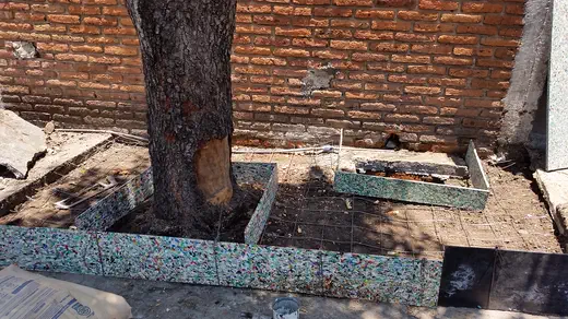 Cimbra banqueta — cimbra plástica para construcción