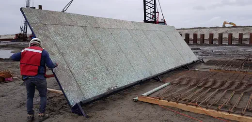 Cimbra muelle — cimbra plástica para construcción