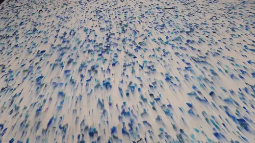 Blanco azules — color real de la tabla de plástico reciclado