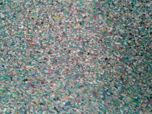 Multicolor — color real de la tabla de plástico reciclado
