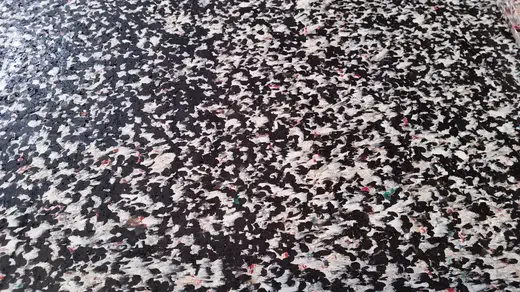 Pasta negro — color real de la tabla de plástico reciclado