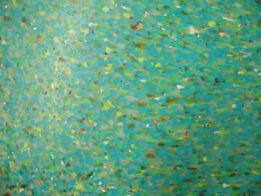 Verde — color real de la tabla de plástico reciclado