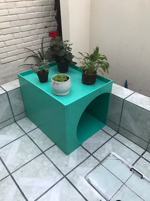Casa de perros verde 1 — casetas y módulos para mascotas