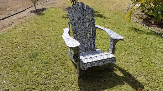 Silla adirondac — mobiliario de madera plástica